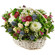 basket of chrysanthemums and roses. Malaysia
